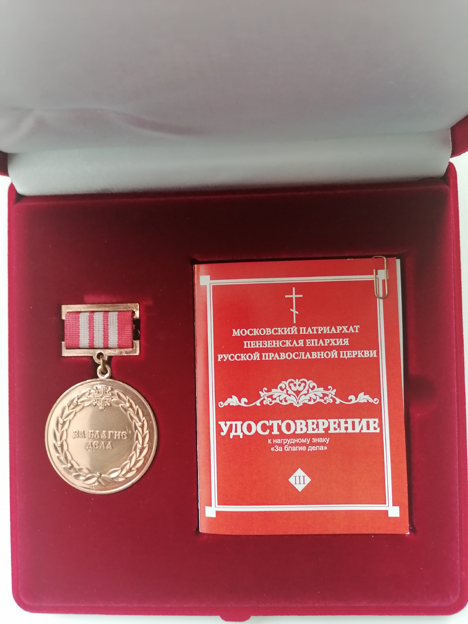 Поздравляем профессора-консультанта Н.М. Инюшкина с вручением ему Пензенской епархией нагрудного знака «За благие дела» (III степени).